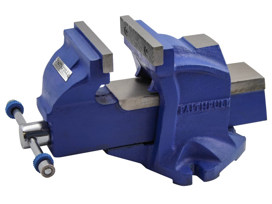 Faithfull FAIMV100SG 100mm Mechanics Vice with Magnetic Jaws