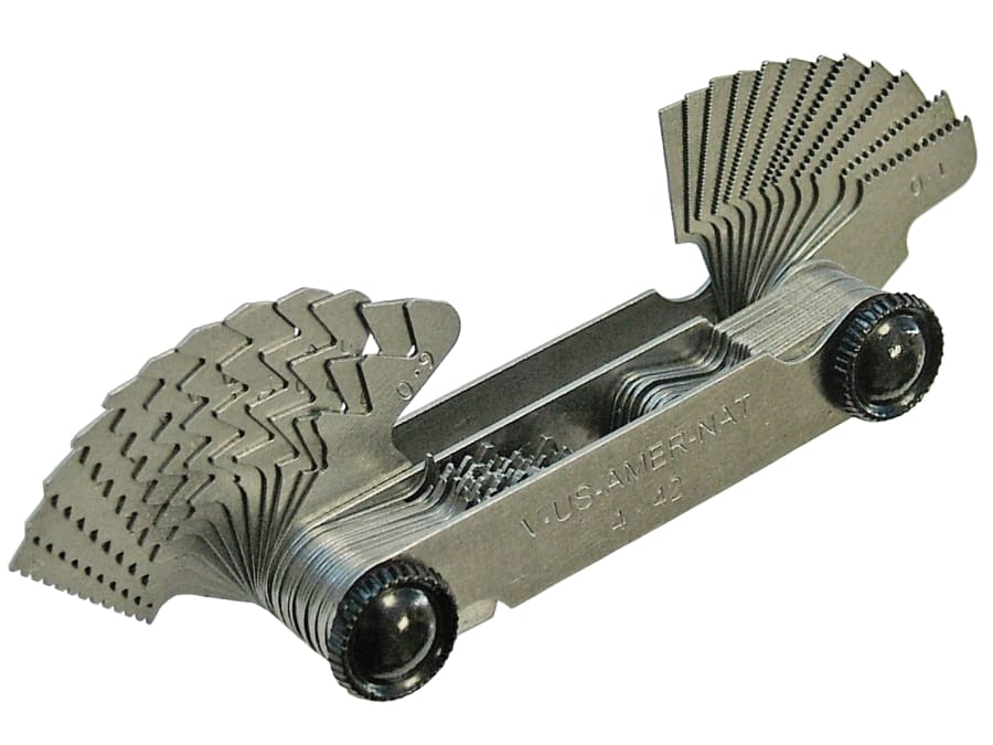 Faithfull FAIPITCHMA Screw Pitch Gauge 55 Metric