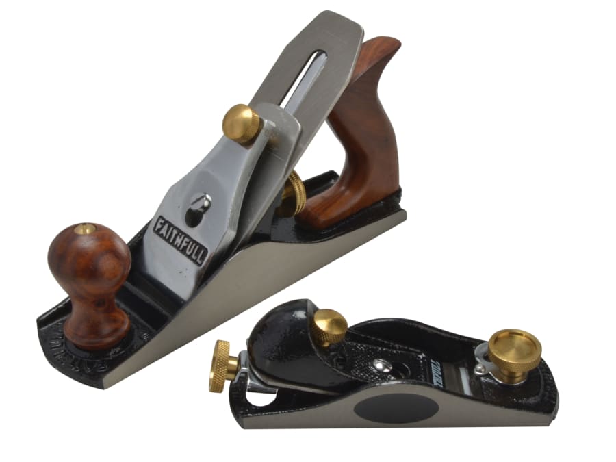 Faithfull FAIPLANE4AVB No.4 & No.60 1/2 Planes with Carry Bags