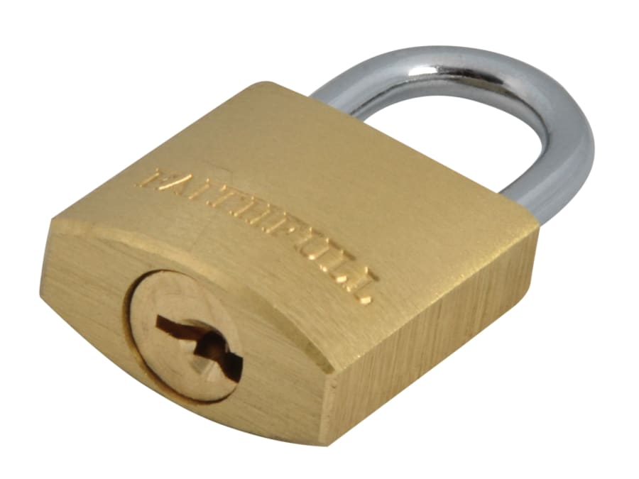 Faithfull FAIPLB20 20mm Brass Padlock with 3 Keys