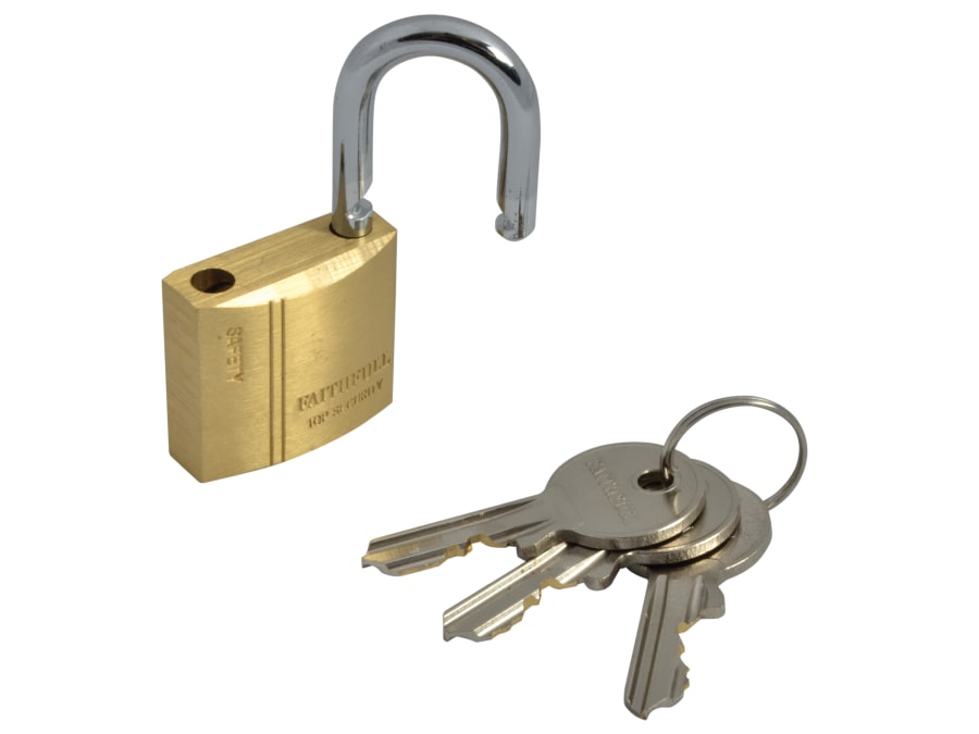 Faithfull FAIPLB30 30mm Brass Padlock