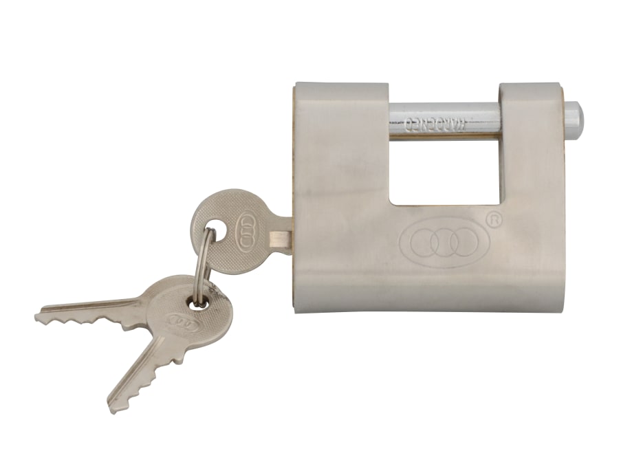 Faithfull FAIPLB60SHUT 60mm Brass Shutter Padlock