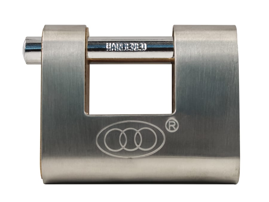 Faithfull FAIPLB80SHUT 80mm Brass Shutter Padlock