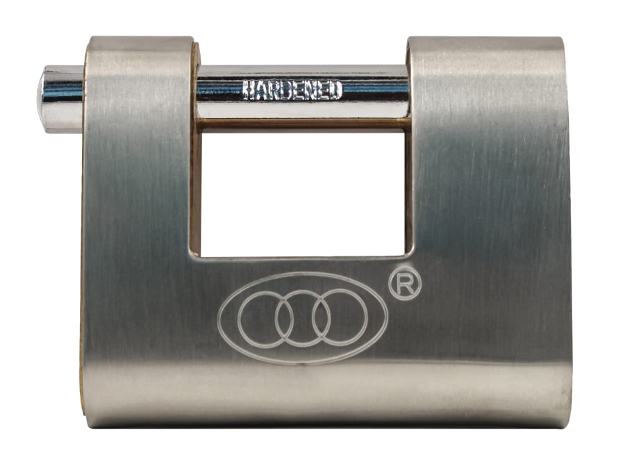 Faithfull FAIPLB80SHUT 80mm Brass Shutter Padlock