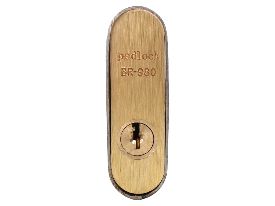 Faithfull FAIPLB80SHUT 80mm Brass Shutter Padlock