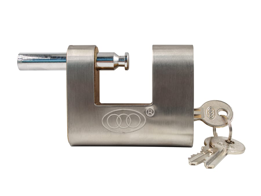 Faithfull FAIPLB80SHUT 80mm Brass Shutter Padlock