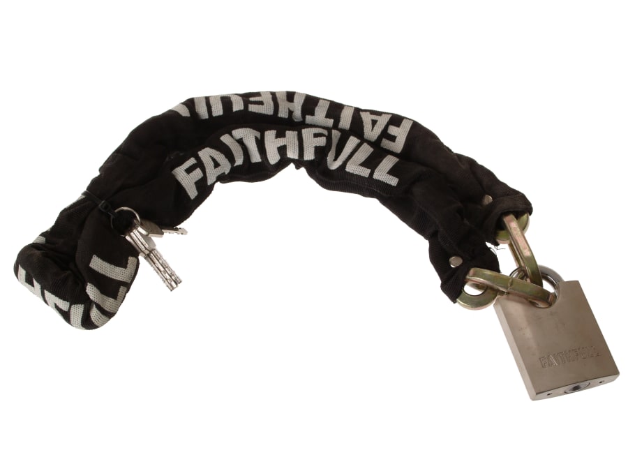 Faithfull FAIPLCHSET 1m x 9.5mm Padlock & Chain