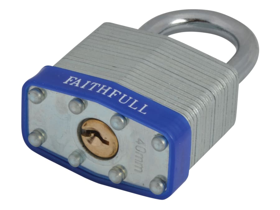 Faithfull FAIPLLAM40 40mm Laminated Steel Padlock