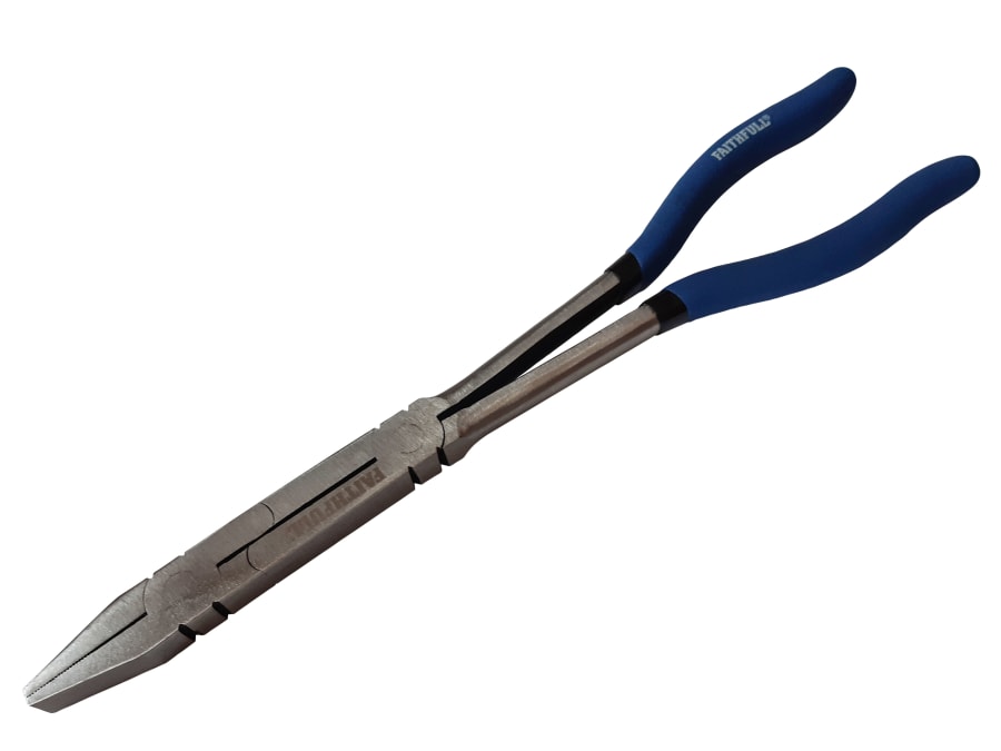 Faithfull FAIPLLFN335 Long Reach Flat Nose Pliers 300mm