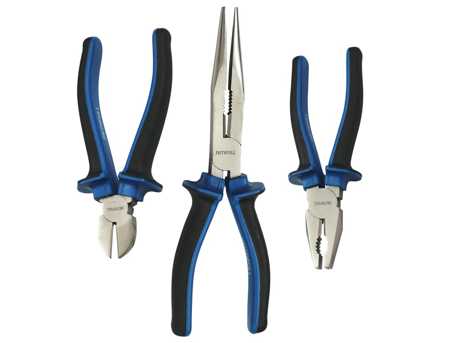 Faithfull FAIPLSET3LN 3 Piece Pliers Set