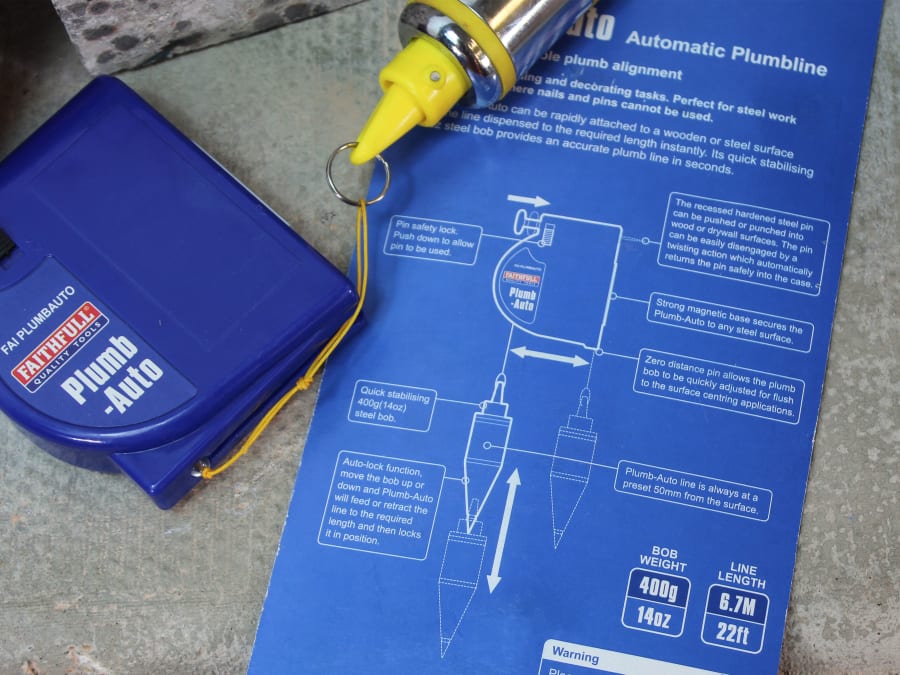 Faithfull FAIPLUMBAUTO Automatic Plumb Line 400g