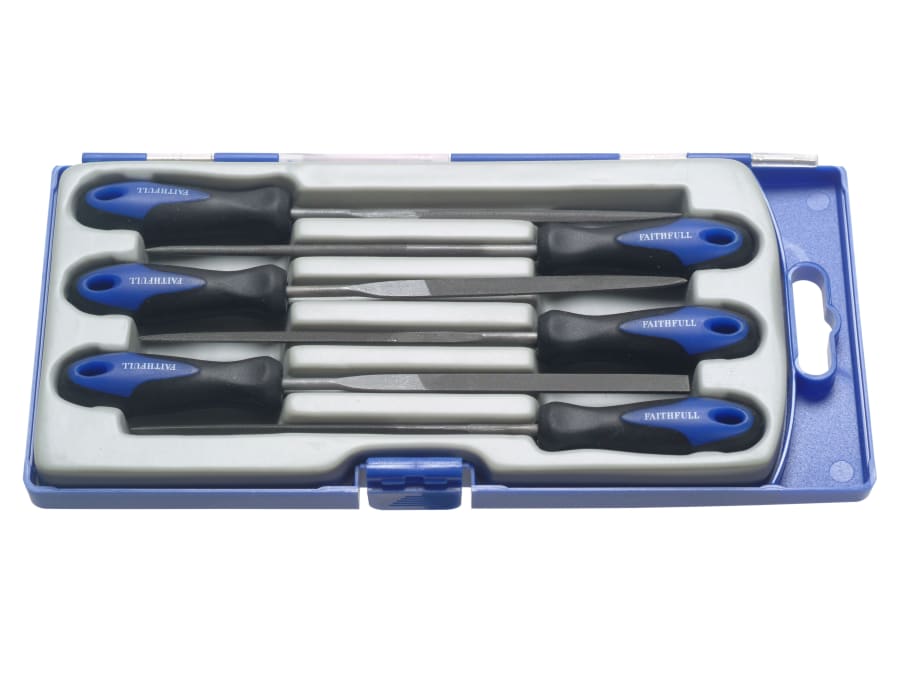 Faithfull FAIPPNEEDLE 6 Piece Precision Needle File Set