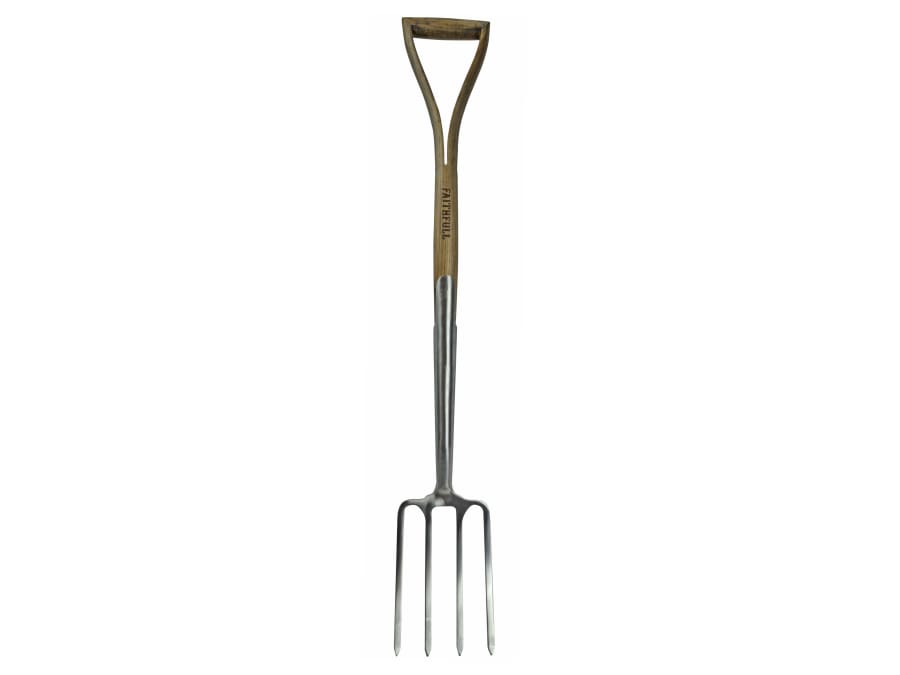 Faithfull FAIPRESBFSS Stainless Steel Border Fork with Ash Handle