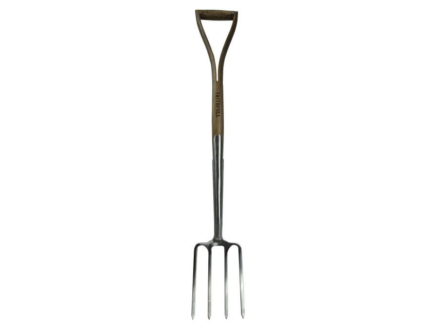 Faithfull FAIPRESDFSS Stainless Steel Digging Fork with Ash Handle