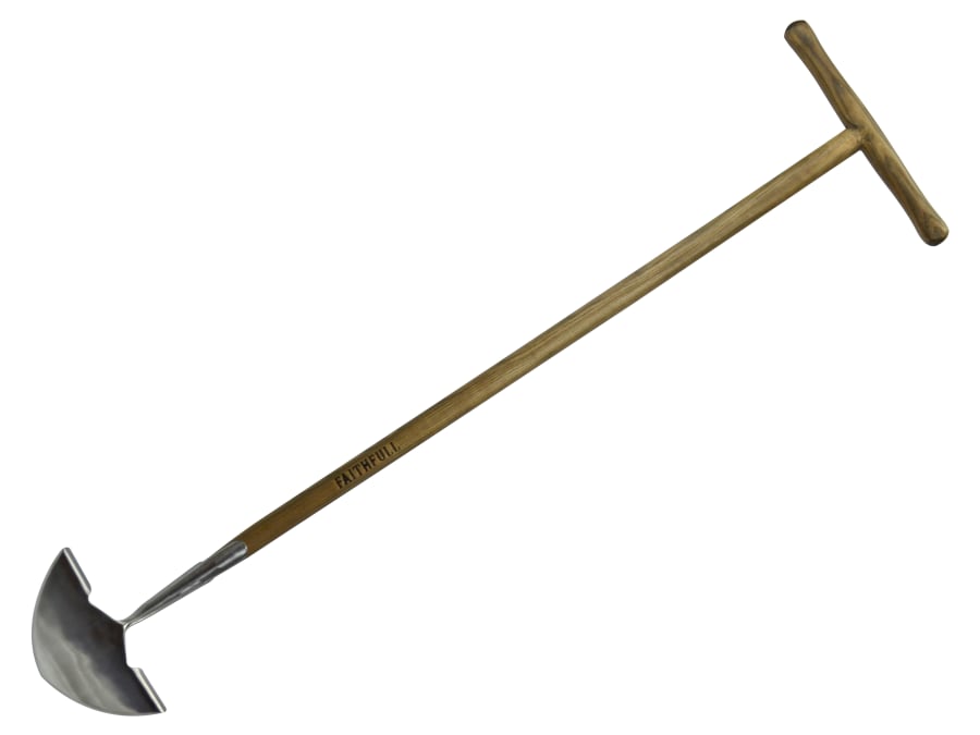 Faithfull FAIPRESEISS Stainless Steel Edging Iron with Ash Handle