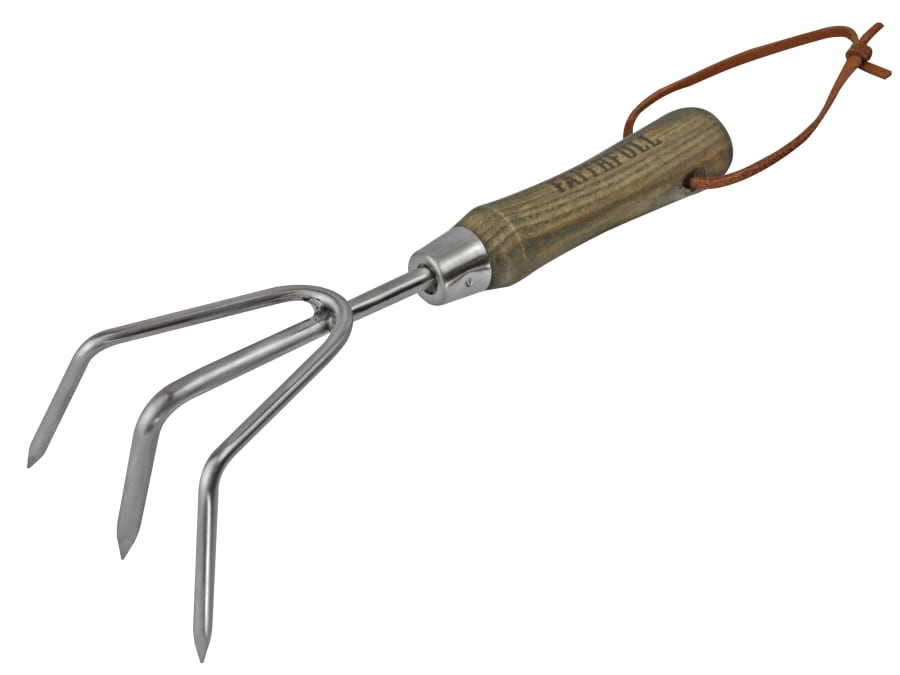 Faithfull FAIPRESHCUL Stainless Steel Hand Cultivator Ash Handle