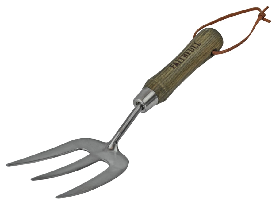 Faithfull FAIPRESHFSS Stainless Steel Hand Fork with Ash Handle