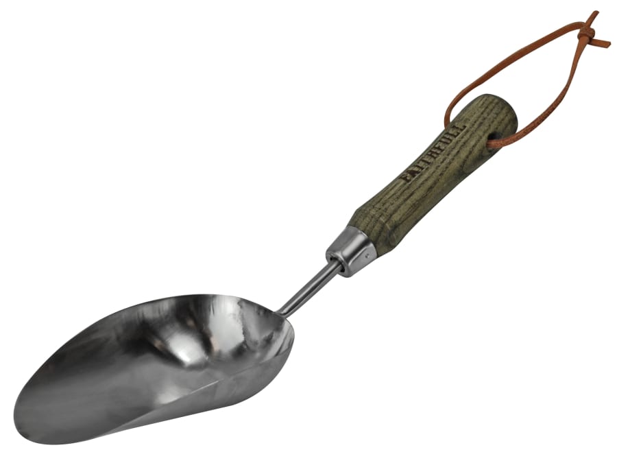 Faithfull FAIPRESHSCOP Stainless Steel Hand Scoop with Ash Handle