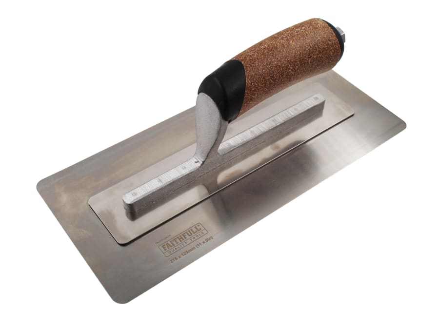 Faithfull FAIPTFLEX11C 275mm Flex Finishing Trowel with Cork Handle