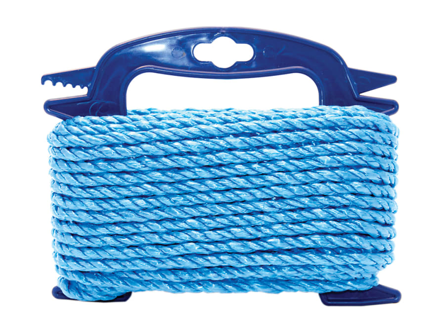 Faithfull FAIRB6020H 6mm x 20m Blue Poly Rope