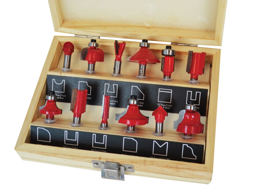 Faithfull FAIRBS12 12 Piece Router Bit Set