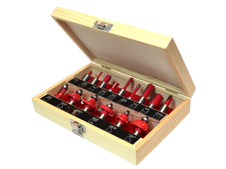Faithfull FAIRBS15 15 Piece Router Bit Set