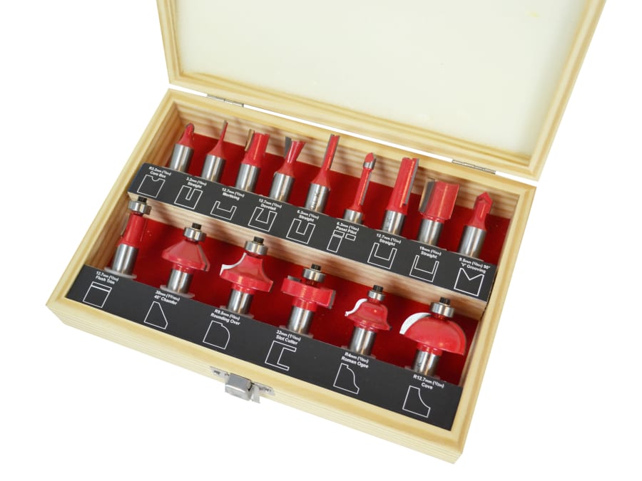 Faithfull FAIRBS15 15 Piece Router Bit Set