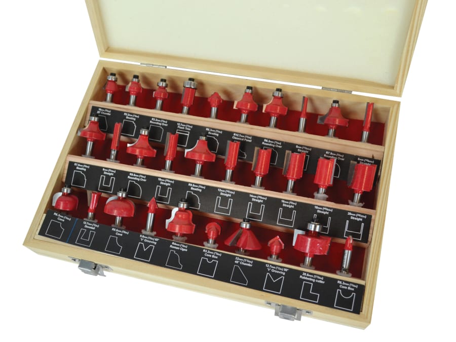 Faithfull FAIRBS30 30 Piece Router Bit Set