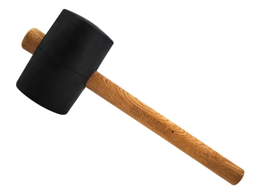 Faithfull FAIRMB40FSC 40oz Black Rubber Mallet