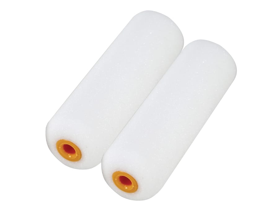Faithfull FAIRMINI2F 100mm Foam Mini Roller Refills Pack of 2