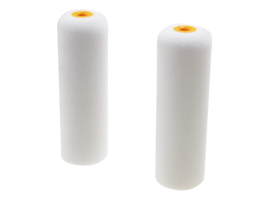 Faithfull FAIRMINI2F 100mm Foam Mini Roller Refills Pack of 2