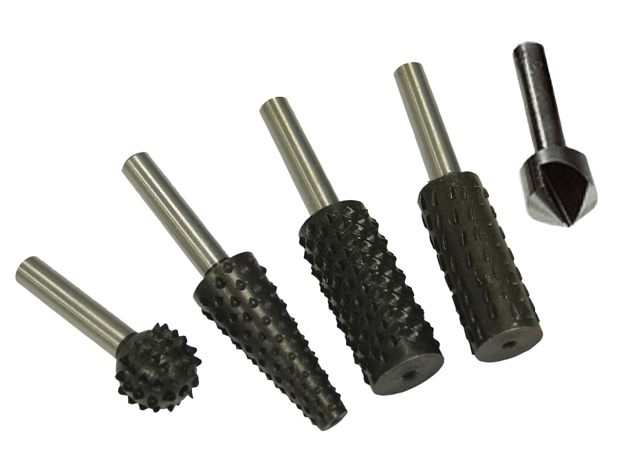 Faithfull FAIRRSET5 Rotary Rasps & Countersink Set