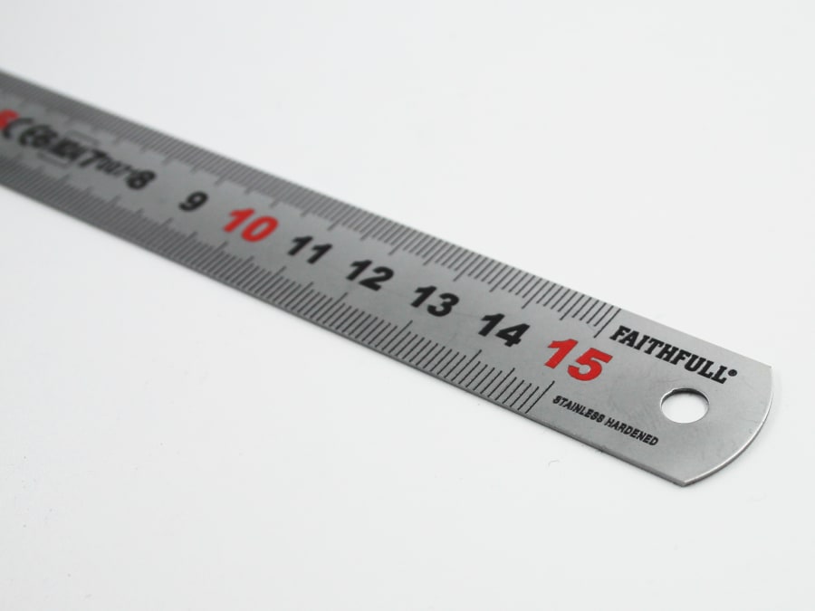 Faithfull FAIRUL150MS 150mm Matt Silver Measuring Rule
