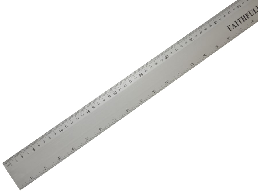 Faithfull FAIRULE1000 1m Aluminium Flat Rule