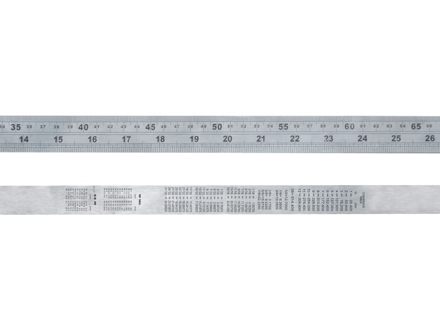 Faithfull FAIRULE1000S 1m Steel Rule