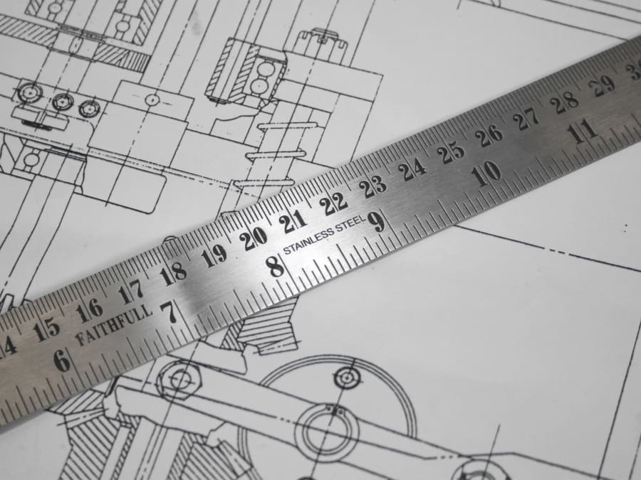 Faithfull FAIRULE300SS 300mm Steel Rule