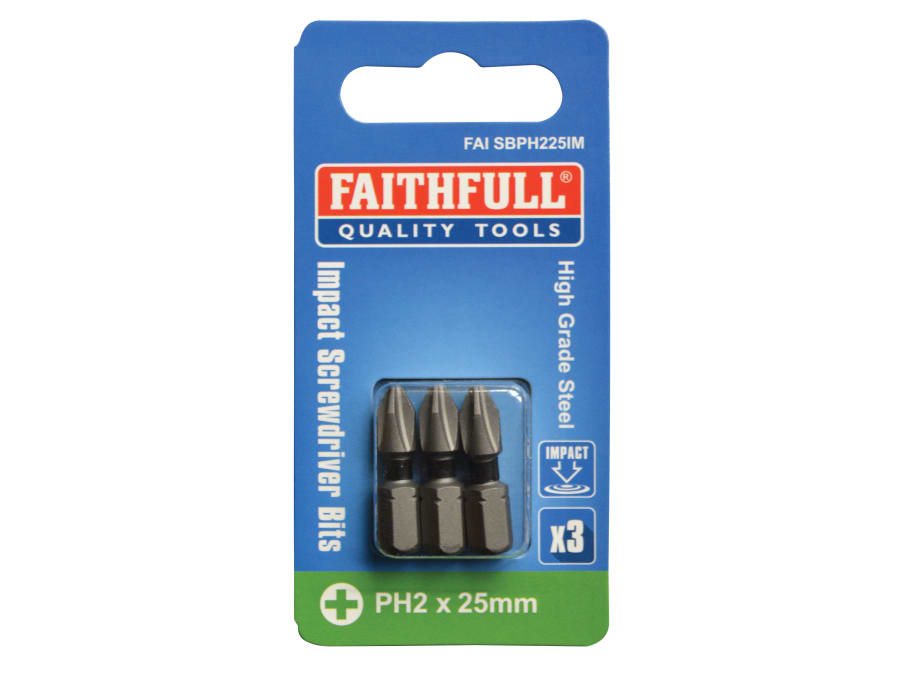 Faithfull FAISBPH225IM PH2 x 25mm Impact Screwdriver Bit