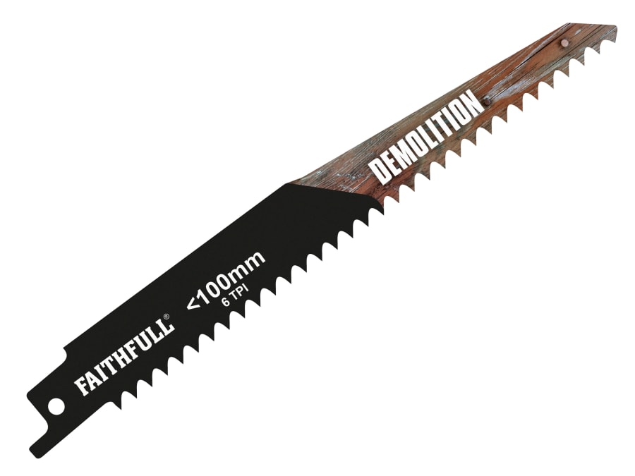 Faithfull FAISBS611DF 150mm 6 TPI Bi-Metal Sabre Saw Blade with 5 Blades