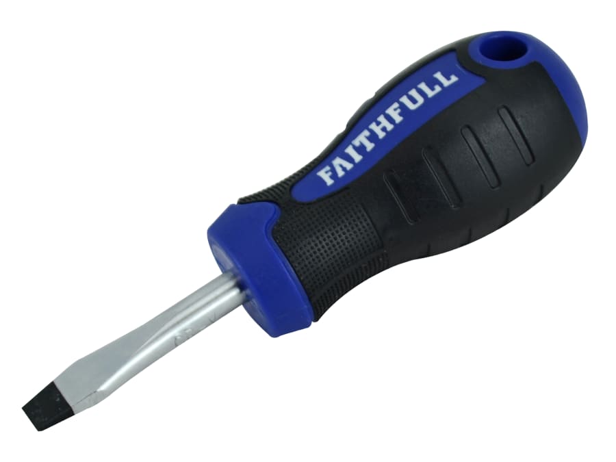 Faithfull FAISDFS Stubby Screwdriver 6.5 x 38mm Slotted