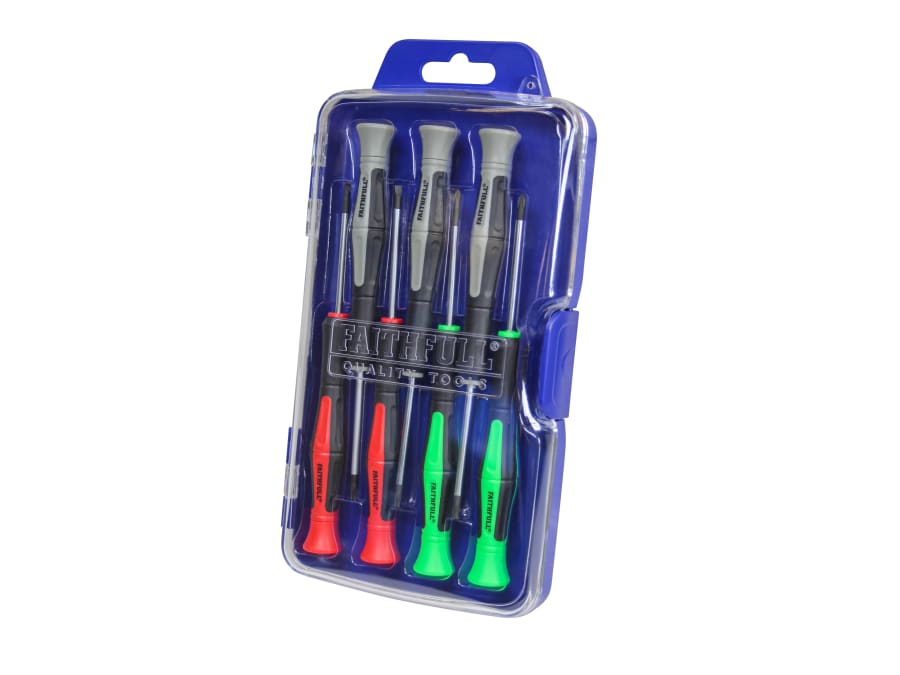 Faithfull FAISDMINI7 7 Piece Precision Screwdriver Set