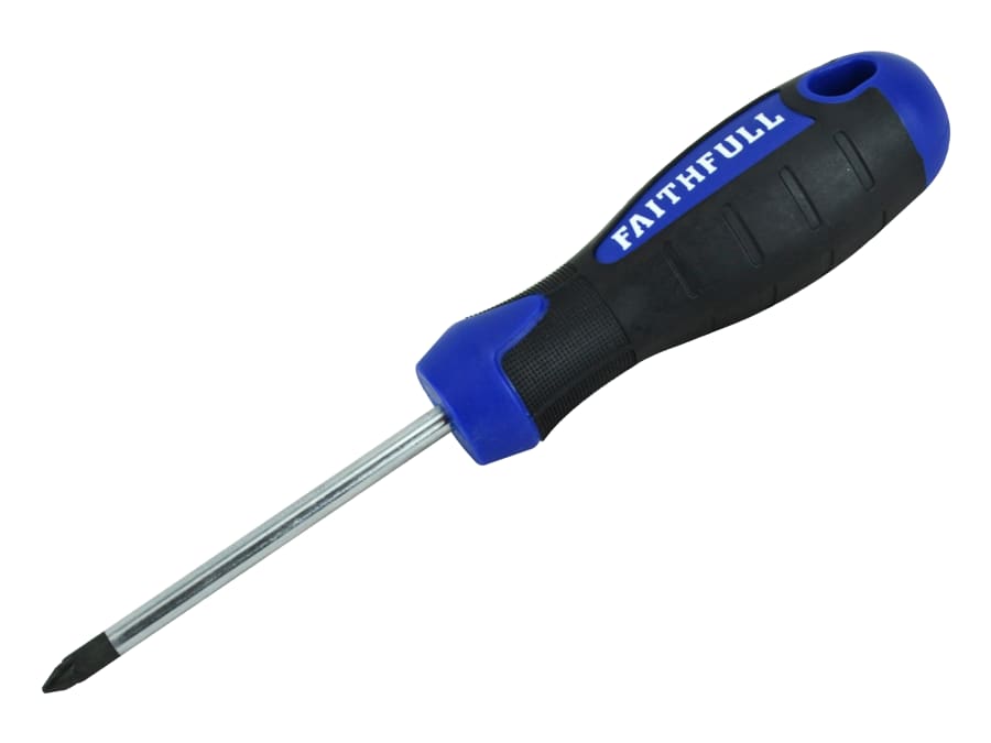 Faithfull FAISDPZ2 PZ2 x 100mm Soft Grip Screwdriver