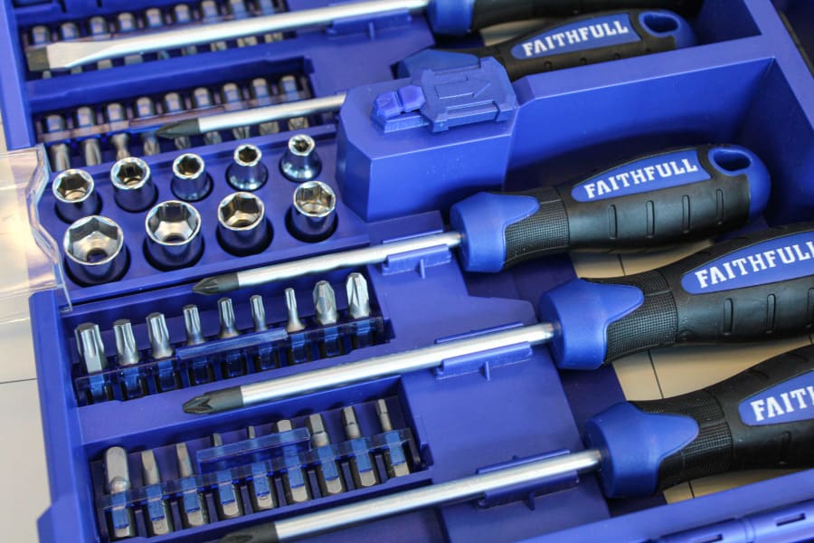 Faithfull FAISDSET63 63 Piece Fold Out Screwdriver & Bit Set