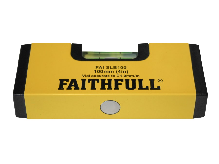 Faithfull FAISLB100 100mm Magnetic Mini Level