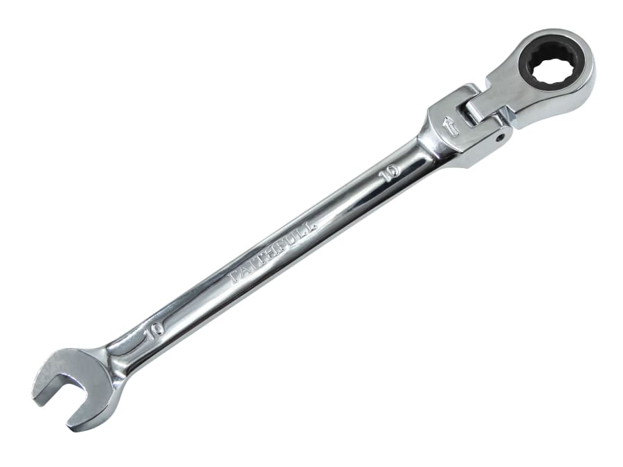 Faithfull FAISPARAT10 10mm Flex Head Ratchet Combination Spanner
