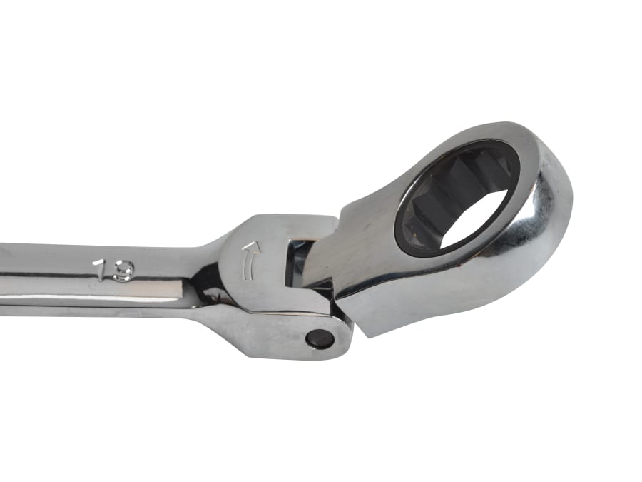 Faithfull FAISPARAT15 15mm Flex Head Ratchet Combination Spanner