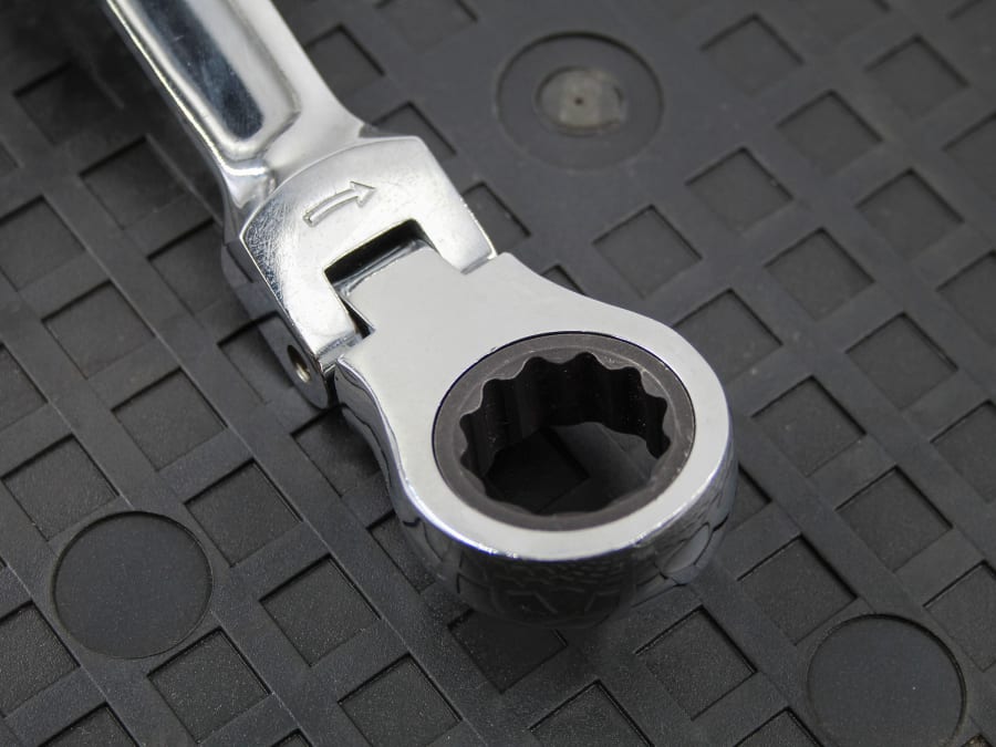 Faithfull FAISPARAT22 22mm Flex Head Ratchet Combination Spanner