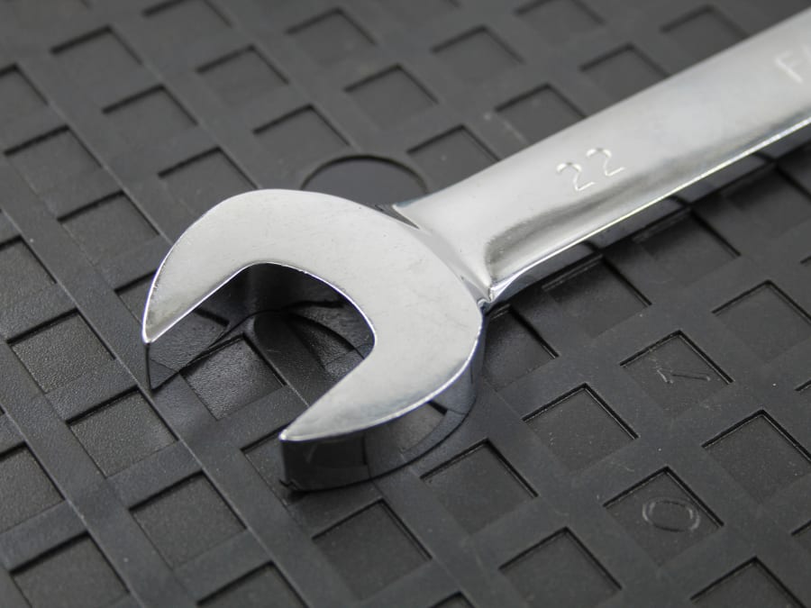 Faithfull FAISPARAT22 22mm Flex Head Ratchet Combination Spanner