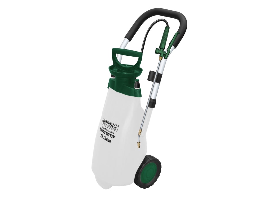 Faithfull FAISPRAY12HD 12 Litre Professional Trolley Sprayer