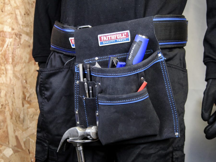 Faithfull FAISTNP2B Single Tool & Nail Pouch