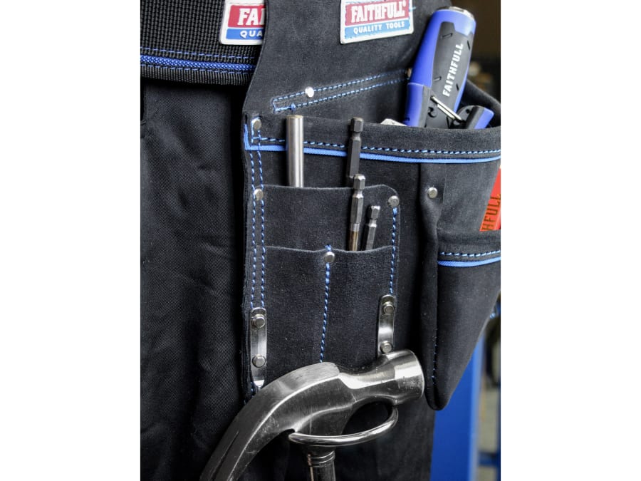 Faithfull FAISTNP2B Single Tool & Nail Pouch